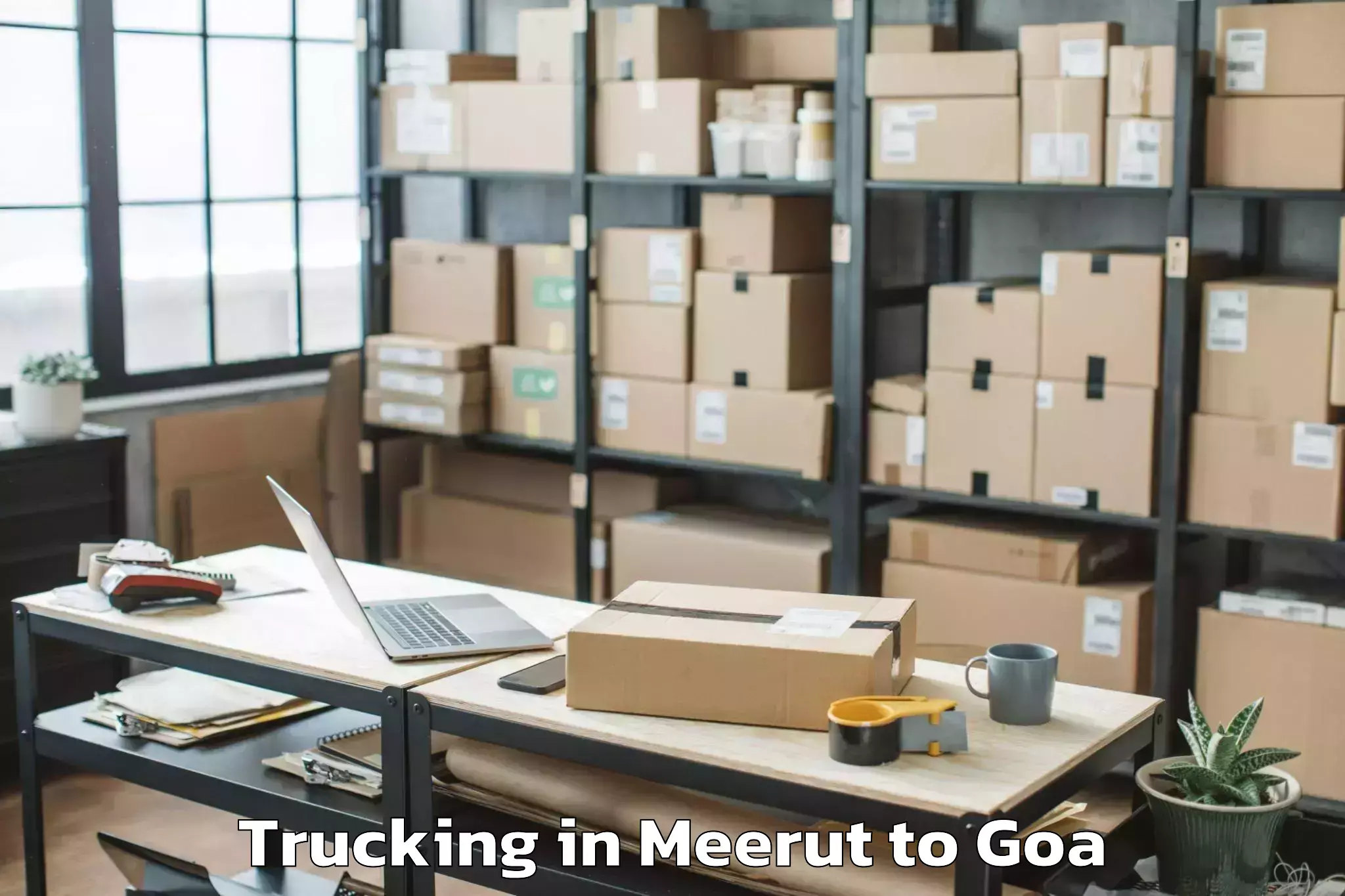 Affordable Meerut to Chicalim Trucking